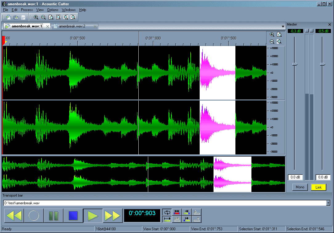 audio editor online fix sound from one speker